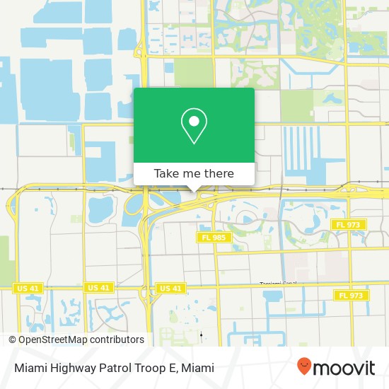 Miami Highway Patrol Troop E map