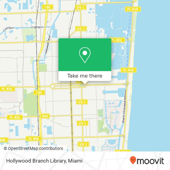Mapa de Hollywood Branch Library