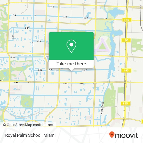 Royal Palm School map