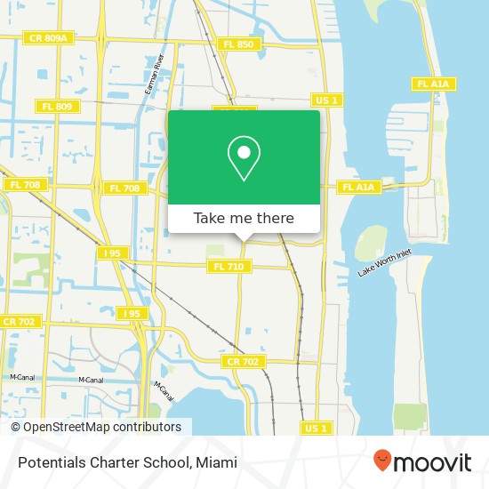 Potentials Charter School map