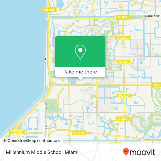 Millennium Middle School map