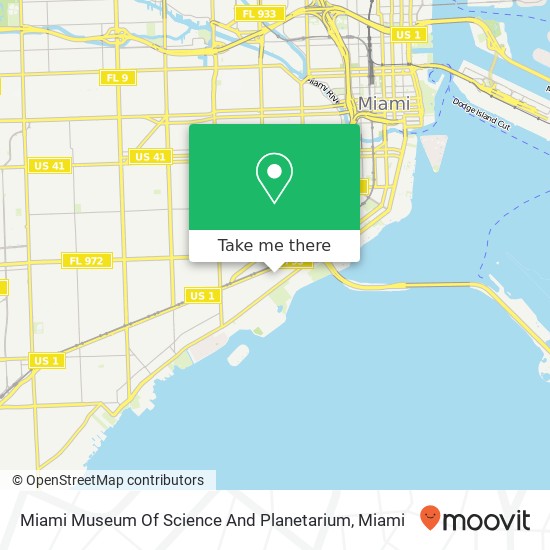 Miami Museum Of Science And Planetarium map