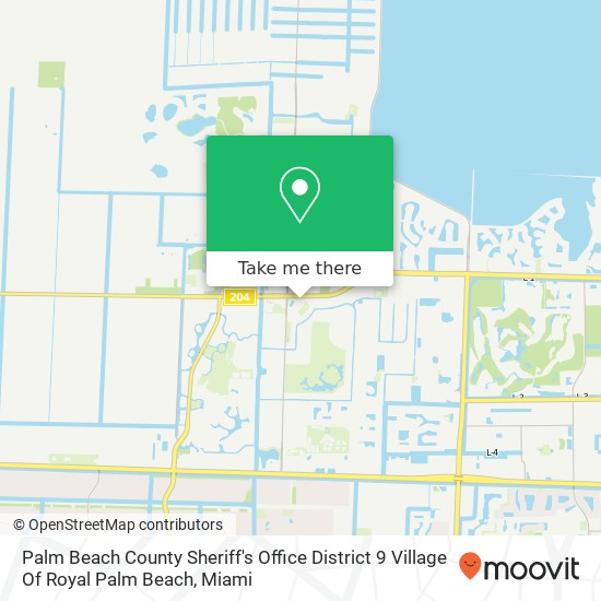 Mapa de Palm Beach County Sheriff's Office District 9 Village Of Royal Palm Beach