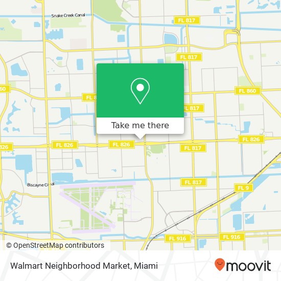 Mapa de Walmart Neighborhood Market