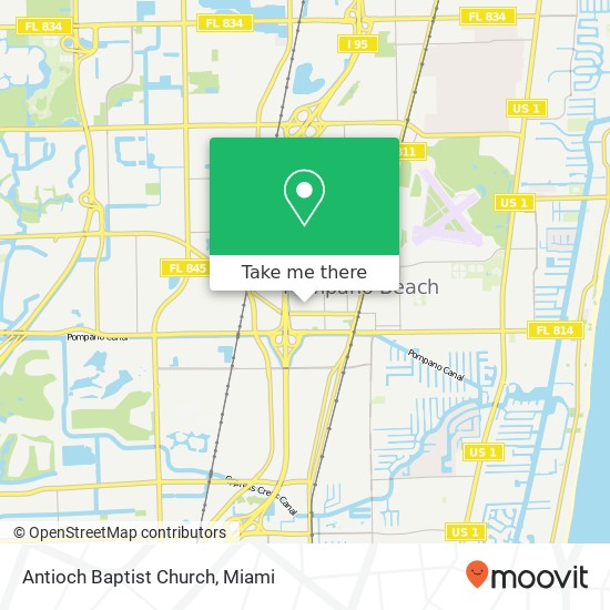 Antioch Baptist Church map