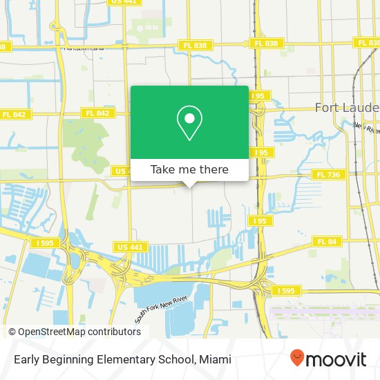 Mapa de Early Beginning Elementary School