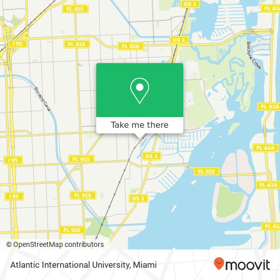 Atlantic International University map