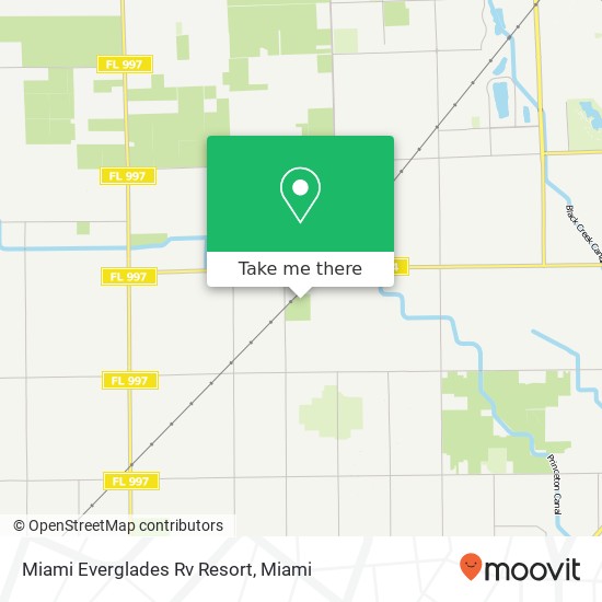 Mapa de Miami Everglades Rv Resort