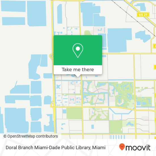 Mapa de Doral Branch Miami-Dade Public Library