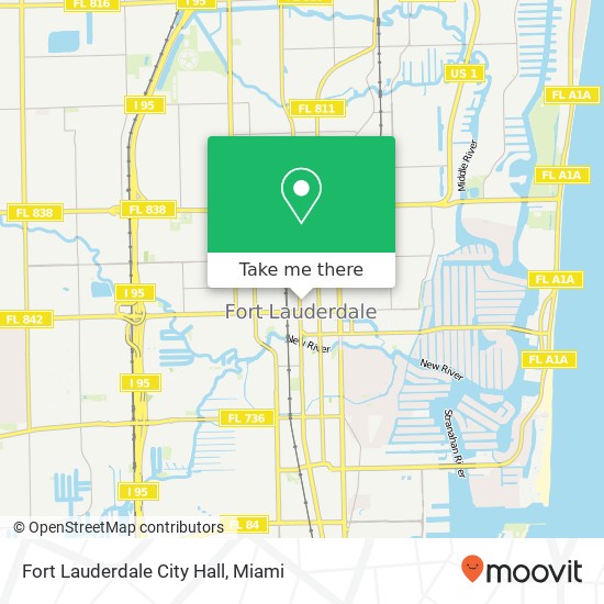 Mapa de Fort Lauderdale City Hall