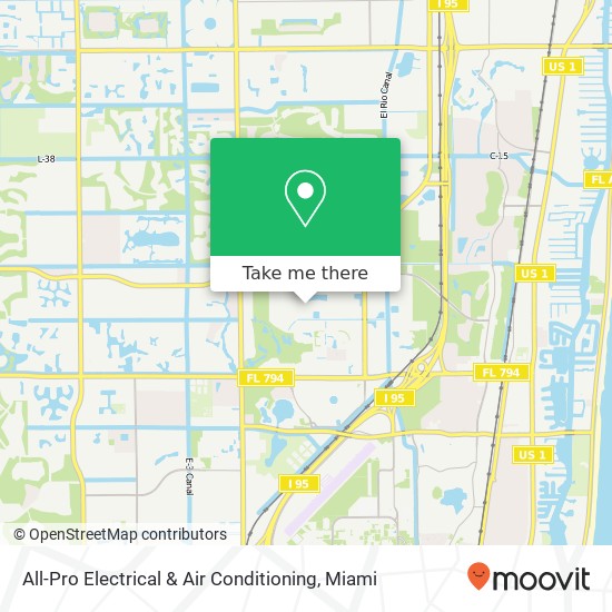 All-Pro Electrical & Air Conditioning map