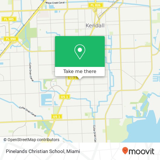 Pinelands Christian School map