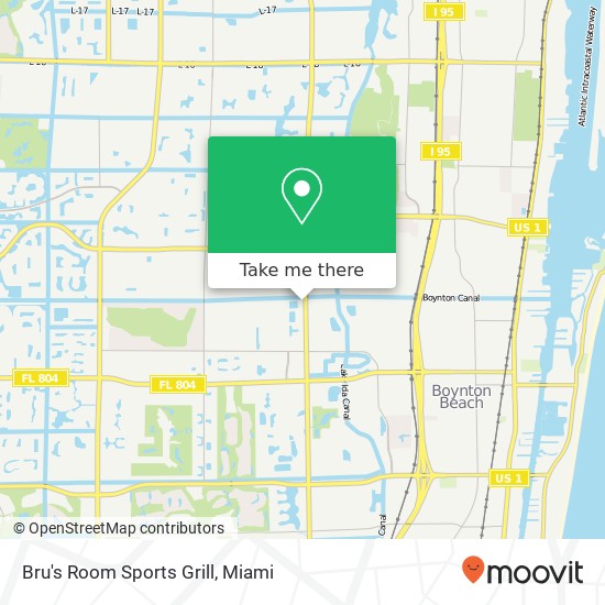 Bru's Room Sports Grill map