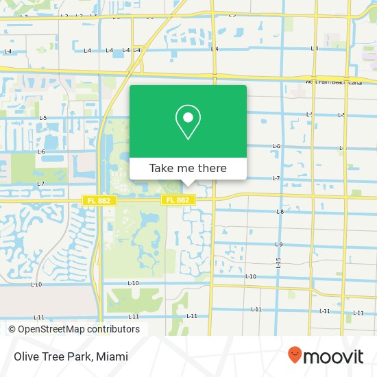 Mapa de Olive Tree Park