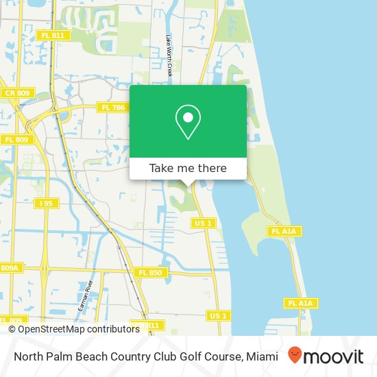 Mapa de North Palm Beach Country Club Golf Course