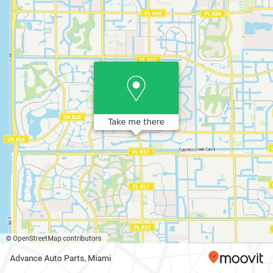 Mapa de Advance Auto Parts