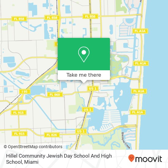 Mapa de Hillel Community Jewish Day School And High School
