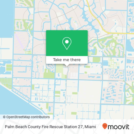 Mapa de Palm Beach County Fire Rescue Station 27