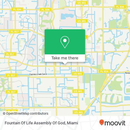 Fountain Of Life Assembly Of God map