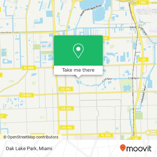 Oak Lake Park map