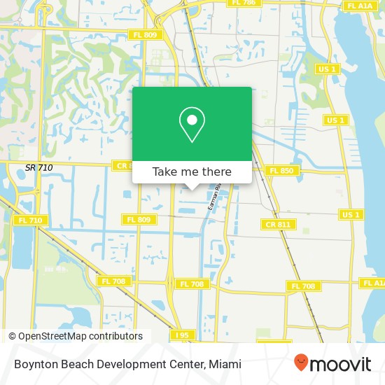 Boynton Beach Development Center map