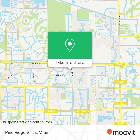 Pine Ridge Villas map