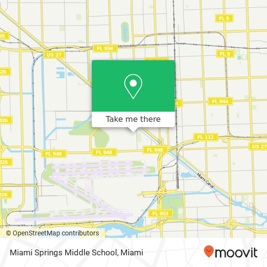 Mapa de Miami Springs Middle School