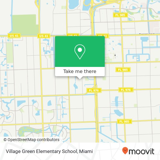 Village Green Elementary School map