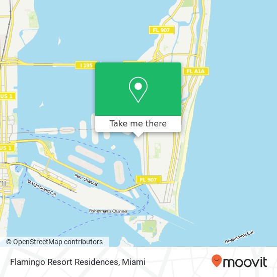 Flamingo Resort Residences map