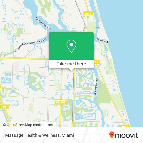 Massage Health & Wellness map