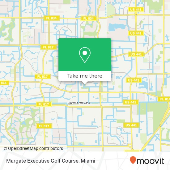Margate Executive Golf Course map
