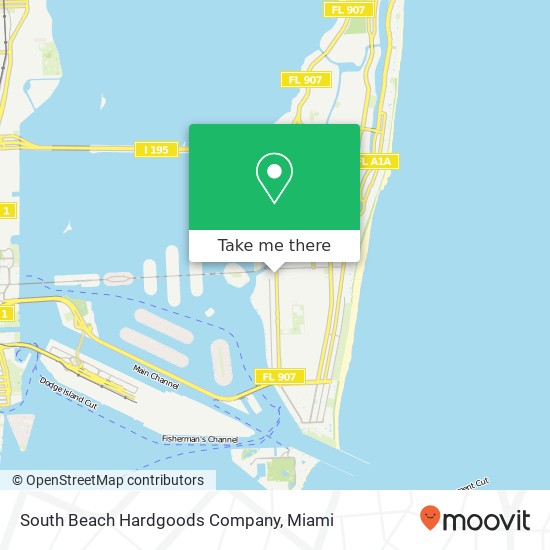 South Beach Hardgoods Company map