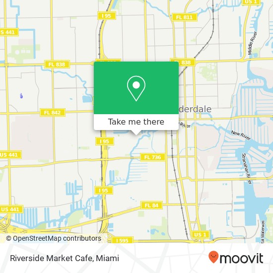 Riverside Market Cafe map