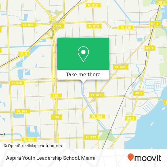 Mapa de Aspira Youth Leadership School