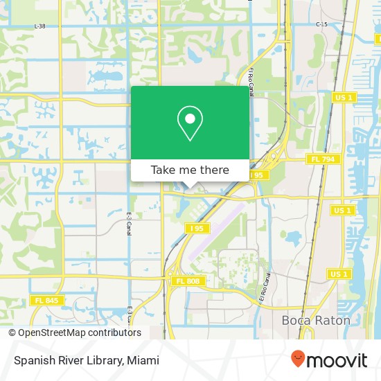 Spanish River Library map