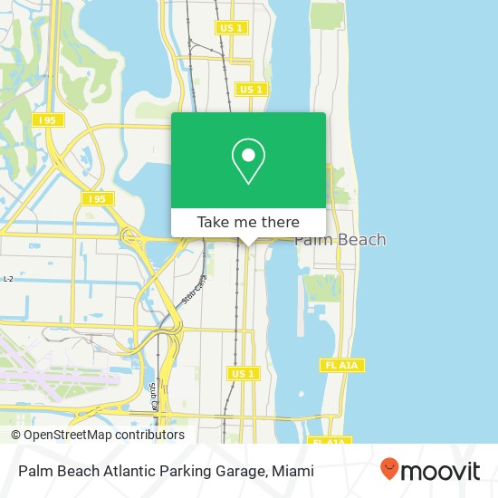Palm Beach Atlantic Parking Garage map