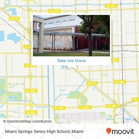 Miami Springs Senior High School map