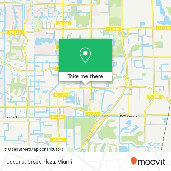Mapa de Coconut Creek Plaza