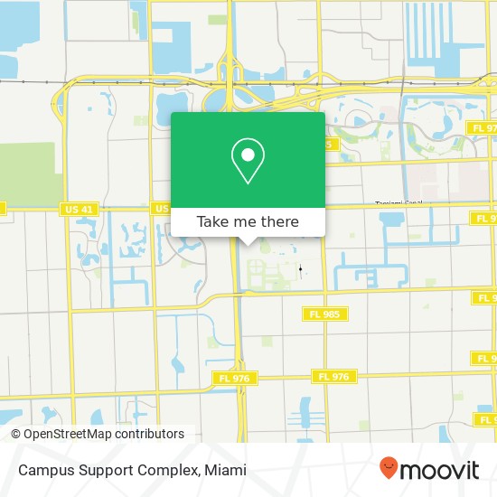 Campus Support Complex map