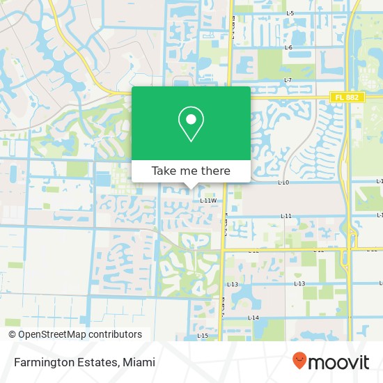 Mapa de Farmington Estates