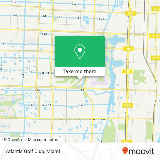 Atlantis Golf Club map