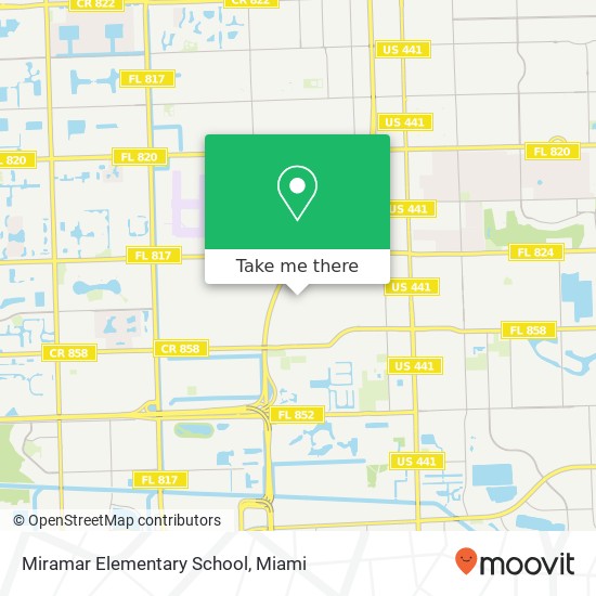 Miramar Elementary School map