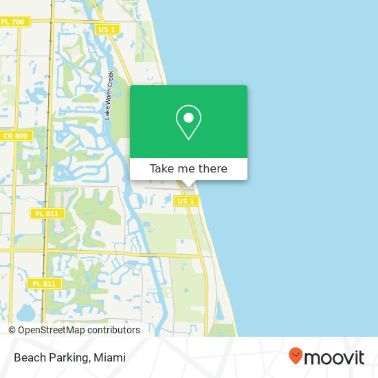 Beach Parking map