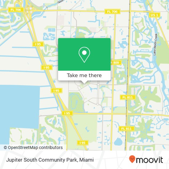 Mapa de Jupiter South Community Park