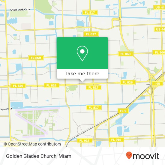 Mapa de Golden Glades Church