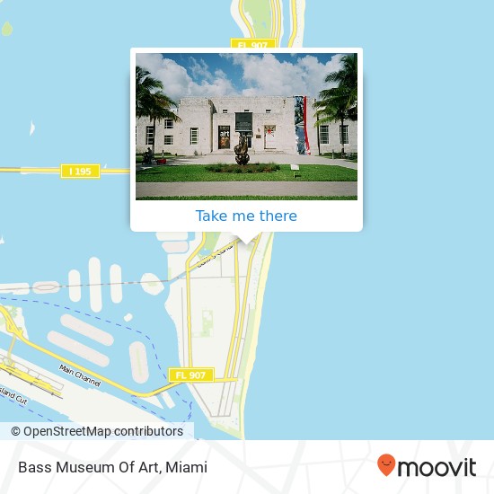 Mapa de Bass Museum Of Art