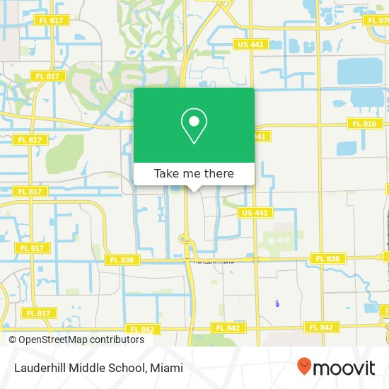 Lauderhill Middle School map