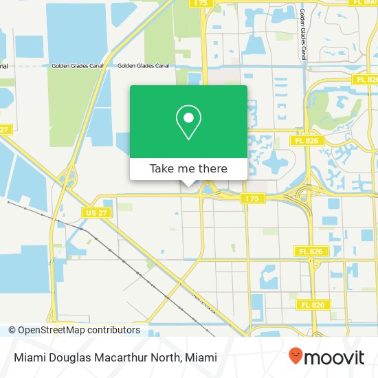 Mapa de Miami Douglas Macarthur North