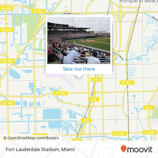 Fort Lauderdale Stadium map