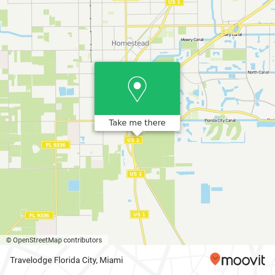 Travelodge Florida City map